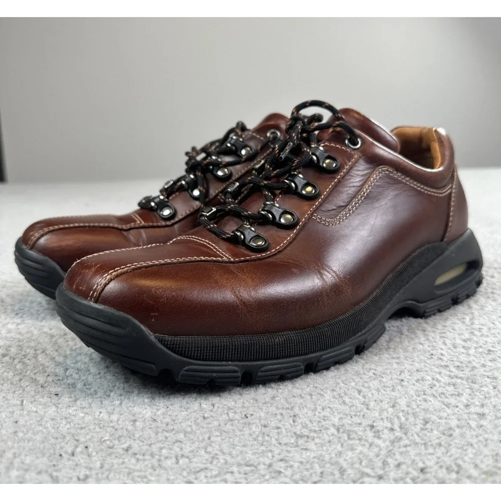 Cole Haan Waterproof Leather Hiking Boots Men 8M Brown Shoes Outdoor